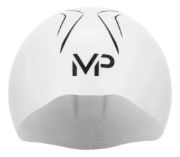Imagen de Gorra Natación Silicona Mp Profesional Con Estuche - Blanco - Lisa - L