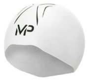 Imagen de Gorra Natación Silicona Mp Profesional Con Estuche - Blanco - Lisa - L
