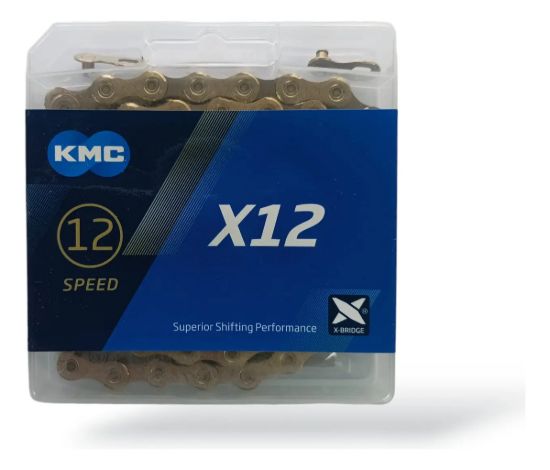 Imagen de Excelente Cadena 12 Velocidades Dorada Kmc Dorado