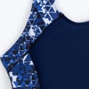 Imagen de Malla Natacion Enterito Para Dama Piscina + Accesorios Broz - Azul - Lisa - XL