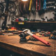 Imagen de Llave Bicicleta Contra Rosca De Cubeta Centro Y Piñón Fijo Rojo