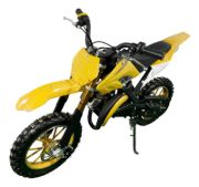 Imagen de Moto Infantil Mini Cross 50cc | Nafta 2t Arranque Manual - Amarillo
