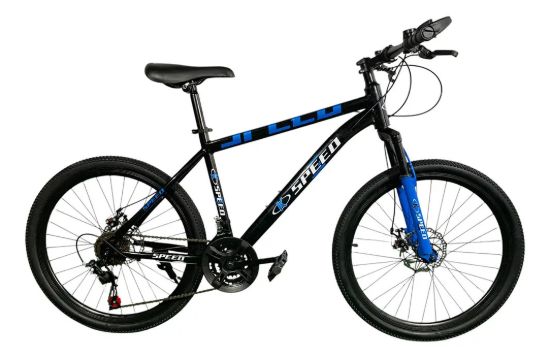 Imagen de Bicicleta Mtb Rodado 24 Freno Disco Mountain Bike - Negro/Azul - M