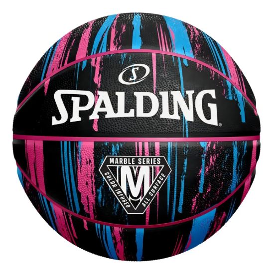 Imagen de Pelota Balón Basket Spalding Marble Series N6 Negro - Btu