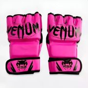Imagen de Guante Mma Vale Todo + Bucal Pro M Rosa/blanco