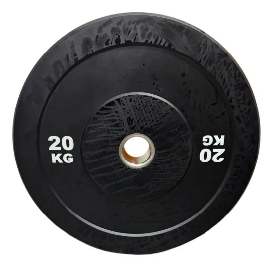 Imagen de Bumper Plate 20 Kg Disco Olímpico Musculación Gym Negro