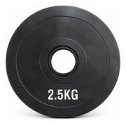 Imagen de Bumper Plate 2.5 Kg Disco Olímpico Musculación Gym Negro