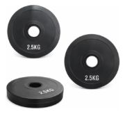Imagen de Bumper Plate 2.5 Kg Disco Olímpico Musculación Gym Negro
