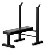 Imagen de Banco Pecho Fijo + Soporte Barras Knex Sports Negro