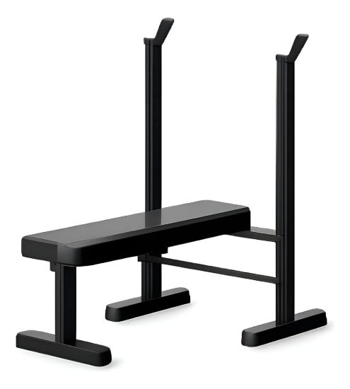 Imagen de Banco Pecho Fijo + Soporte Barras Knex Sports Negro