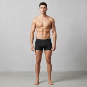 Imagen de Short Boxer De Natacion Piscina Para Hombre Malla Corto Negro Lisa L