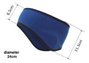 Imagen de Vincha Polar Térmica Cubre Orejas Unisex Para Deporte Azul Polar Térmica 24 Cm