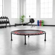 Imagen de Mini Trampolín Profesional Gimnasia Ejercicio 120 Kg 100 Cm Negro