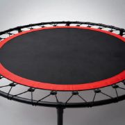 Imagen de Mini Trampolín Profesional Gimnasia Ejercicio 120 Kg 100 Cm Negro