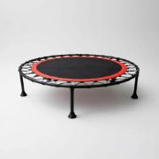 Imagen de Mini Trampolín Profesional Gimnasia Ejercicio 120 Kg 100 Cm Negro