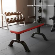 Imagen de Banco Plano Gimnasio Pesas Entrenamiento Fitness Reforzado Negro