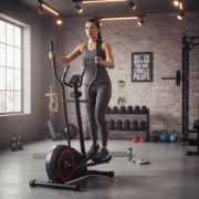 Imagen de Bicicleta Elíptica Fitness Cardio Entrenamiento Hogar Gym Negro