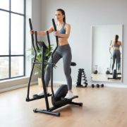 Imagen de Bicicleta Elíptica Con Asiento Fitness Cardio Entrenamiento Negro