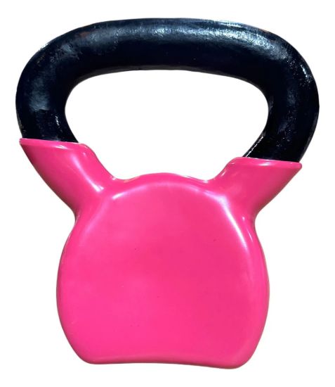 Imagen de Pesa Rusa Hierro Engomado Ketlle Bell 4 Kg  Rosa Chicle