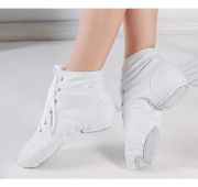 Imagen de Zapatilla Ballet Lona Con Taco Blanco Blanco 32 Uy