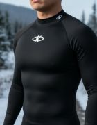 Imagen de Remera Termica Camiseta Con Cuello Negro M
