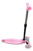 Imagen de Monopatin Tripatin Plegable Ajustable Niños Rosa Pálido Rosa