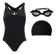 Imagen de Malla Natacion Piscina Lycra Forrada Anti Cloro + Accesorios