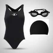 Imagen de Malla Natacion Piscina Lycra Forrada Anti Cloro + Accesorios