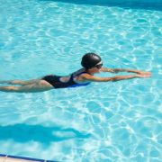 Imagen de Malla Natacion Piscina Lycra Forrada Anti Cloro + Accesorios
