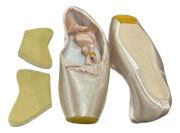 Imagen de Zapatilla Ballet Punta De Yeso Con Puntera Baile Dama Rosa Claro 40 Uy