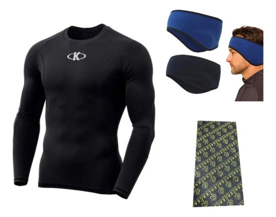 Imagen de Camiseta Térmica Larga Knex Sport Adulto Hombre + Accesorios
