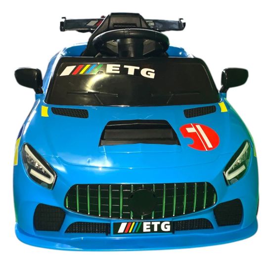 Imagen de Auto Infantil 6v 1 Motor Rc C/balanceo 3 Vel Celeste Liso