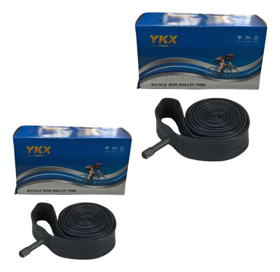 Imagen de Camara De Bicicleta Rodado 26*1.75-2.215 Av X 2 Unidades Presta Negro