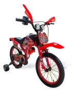 Imagen de Bicicleta Green Motobici 16  Para Niños Con Pie De Apoyo