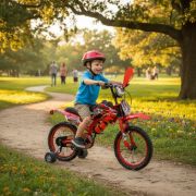 Imagen de Bicicleta Green Motobici 16  Para Niños Con Pie De Apoyo