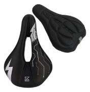 Imagen de Asiento Anti Prostatico Ciclismo + Cubre Asiento Polyfon Azul