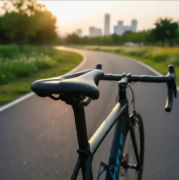 Imagen de Asiento Anti Prostatico Ciclismo + Cubre Asiento Polyfon Azul