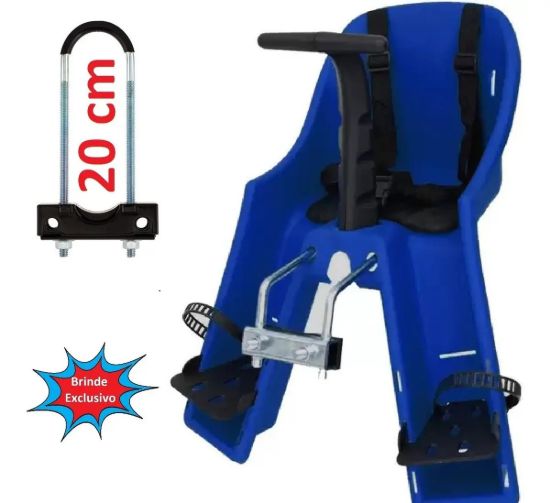 Imagen de Asiento De Bicicleta Infantil Delantero Kalf Baby Bike, Color Azul