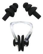 Imagen de Malla Natacion Enterito Para Dama Piscina + Accesorios Broz Azul Lisa M