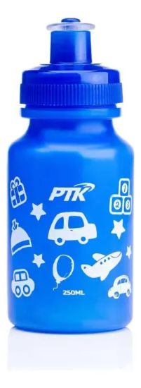 Imagen de Caramañola Motivo Infantil 250ml Ptk Libre Bpa Azul