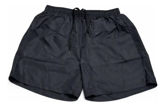 Imagen de Short De Baño Playa Caballero Hombre Con Suspensor Negro Lisa 2xl