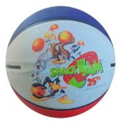 Imagen de Pelota De Básquet Spalding Nba Graffiti Nº 7 Color Space Jam White Para Básquet De Exterior