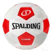 Imagen de Pelota Futbol Spalding Profesional Numero 5 Classic Soccer Color Blanco/rojo