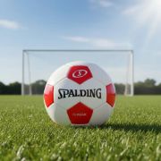 Imagen de Pelota Futbol Spalding Profesional Numero 5 Classic Soccer Color Blanco/rojo