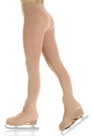 Imagen de Medias P/ Patín Artístico Profesional Lycra Dmstore Crudo Liso Xxl