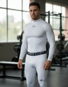 Imagen de Calza Térmica Unisex Knexsport - Blanco - Lisa - M
