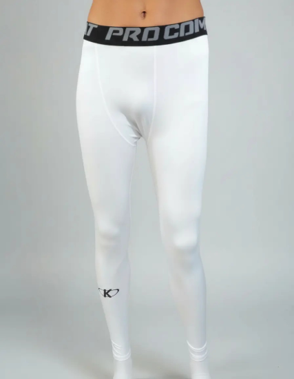 Imagen de Calza Térmica Unisex Knexsport - Blanco - Lisa - S