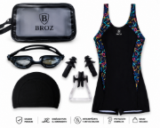Imagen de Malla Natacion Enterito Para Dama Piscina + Accesorios Broz