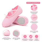 Imagen de Zapatilla Ballet Lona Media Punta