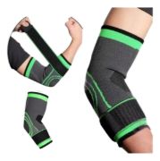 Imagen de Codera Elastica De Compresion Con Ajuste Deportiva Negro Unico